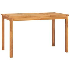 vidaXL Garden Esstisch 120x70x77 cm Massiv Teakholz