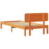 vidaXL Bettrahmen Wachsbraun 100 x 200 cm Massives Kiefernholz