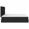 vidaXL Bett mit Stauraum und LED Schwarz 200 x 200 cm Polyester