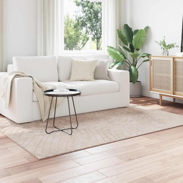 vidaXL Bereichsteppiche PALMERAS Beige 170 x 120 cm Polyester