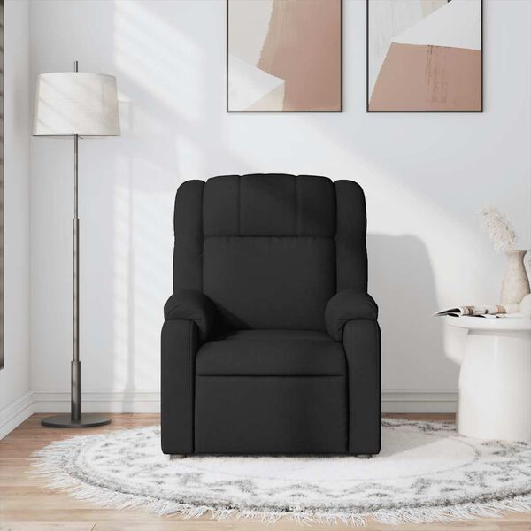 vidaXL Massagesessel Schwarz Stoff
