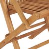 vidaXL Klappbare Gartenstühle 4 Stk. Massivholz Teak