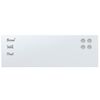 vidaXL Magnettafel Wandmontage Wei&szlig; 60x20 cm Hartglas