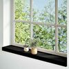 vidaXL Fensterb&auml;nke 2 Stk. Dunkelbraun 80x15x2 cm Massivholz Eiche