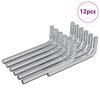 vidaXL Inbusschl&uuml;ssel 12 pcs Silber 32 x 86 mm Stahl