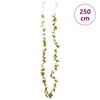 vidaXL Weihnachtskr&auml;nze Blumen 6 Stk. Wei&szlig; 250 cm
