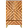 vidaXL Highboard Braun und Schwarz 60x33,5x100 cm Massivholz Mango