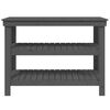 vidaXL Werkbank Grau 110,5x50x80 cm Massivholz Kiefer