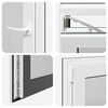 vidaXL Kellerfenster "RISOR" 50x50 cm Drehkipp DIN Links Anthrazit