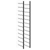 vidaXL Wand-Weinregale f&uuml;r 72 Flaschen 2 Stk. Schwarz Eisen
