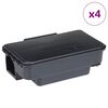 vidaXL Mausefallen 4 Stk. Schwarz 22x12,5x7,5 cm