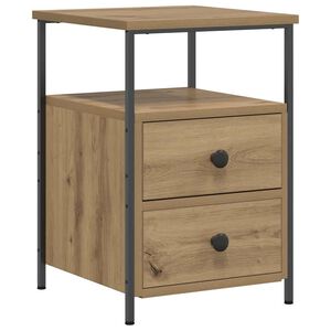 vidaXL Nachttisch Artisan-Eiche 34x35,5x50 cm Holzwerkstoff