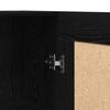vidaXL B&uuml;cherregal Schwarz Eichen-Optik 82,5 x 30,5 x 185 cm