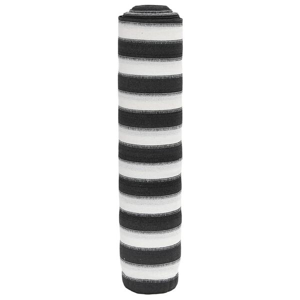 vidaXL Zaunblende Anthrazit und Weiß 2x10 m HDPE 75 g/m²