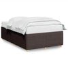 vidaXL Bettgestell ohne Matratze Dunkelbraun 120x190 cm Stoff