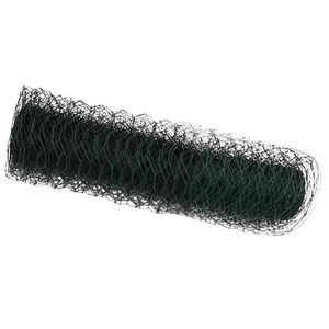 vidaXL Hexagonzaun Gr&uuml;n 0,4 x 100 m PVC