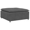 vidaXL Modulares Sofa Fu&szlig;hocker-Modul Dunkelgrau 100x100x48 cm