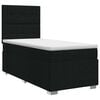 vidaXL Boxspringbett mit Matratze Schwarz 80 x 200 cm Stoff