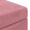 vidaXL Hocker Rosa 61 x 41 x 40 cm Samt und Engineering Holz
