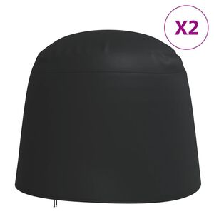 vidaXL Abdeckungen Doppel-H&auml;ngesessel 2 Stk. &Oslash; 230x200cm 420D Oxford