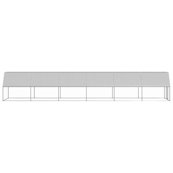 vidaXL Outdoor-H&uuml;hnerk&auml;fig 2x12x2 m Verzinkter Stahl