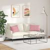 vidaXL Sofakissen 2 St&uuml;ck Rosa 60 x 40 cm Cordstoff