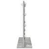 vidaXL Waschtischspiegel Rechtwinklig Beton Grau 60 x 55 x 18 cm