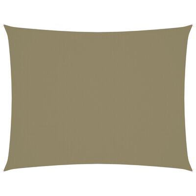 vidaXL Sonnensegel Oxford-Gewebe Rechteckig 5x7 m Beige