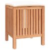 vidaXL Badhocker 40,5x40x52 cm Massivholz Nussbaum