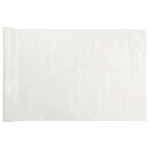 vidaXL Balkon-Sichtschutz Wei&szlig; 700x120 cm PVC