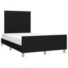 vidaXL Bettgestell ohne Matratze Schwarz 120x190 cm Stoff