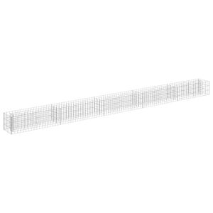 vidaXL Gabionen-Hochbeet Verzinkter Stahl 450&times;30&times;30 cm