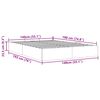 vidaXL Ottoman-Bett ohne Matratze Dunkelbraun 140x190 cm Stoff