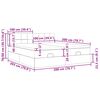 vidaXL Ottoman-Bett mit Matratzen Dunkelbraun 200x200 cm Stoff