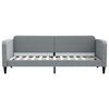 vidaXL Tagesbett Ausziehbar Hellgrau 80x200 cm Stoff