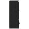 vidaXL Highboard 3 pcs Schwarz Eichen-Optik Holzwerkstoff