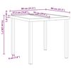 vidaXL Garten Essgruppe mit Kissen 5 pcs Beige Poly-Rattan