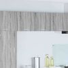 vidaXL H&auml;ngeschrank Grau Sonoma und Wei&szlig; 40 x 31 x 40 cm Holzwerkstoff