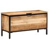 vidaXL Truhe 82x30x43 cm Raues Massivholz Mango