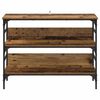 vidaXL Konsolentisch mit Regal Altholz 100 x 32 x 75 cm Holzwerkstoff