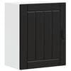 vidaXL K&uuml;chen-H&auml;ngeschrank Lucca Schwarz Holzwerkstoff