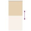vidaXL Verdunkelungsrollo Beige 100x230cm Stoffbreite 95,7cm Polyester