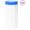 vidaXL Abdeckfolie mit Klebeband 12 stk. Transparent und Blau