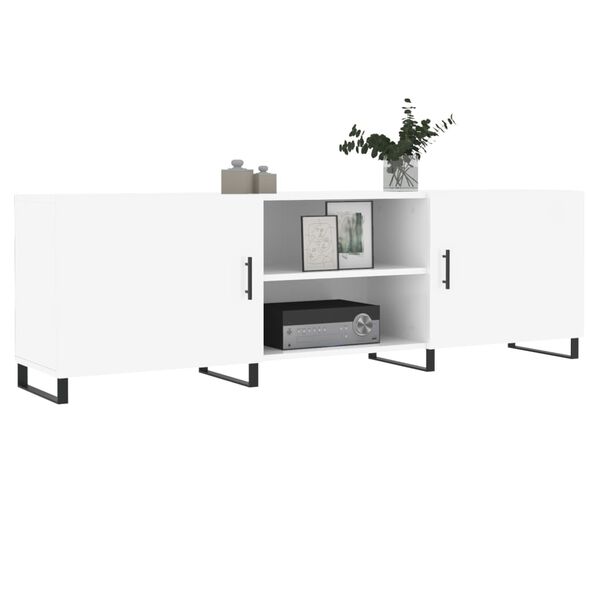 vidaXL TV-Schrank Hochglanz-Wei&szlig; 150x30x50 cm Holzwerkstoff