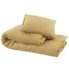 vidaXL Bettw&auml;sche-Set Taupe 155x220 cm Baumwolle
