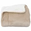 vidaXL &Uuml;berwurfdecke Beige 150 x 200 cm Fleece
