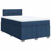 vidaXL Boxspringbett mit Matratze Blau 120x200 cm Stoff