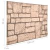 vidaXL 3D-Wandpaneele 10 Stk. Beige Backstein-Optik EPS