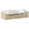 vidaXL Bettgestell mit Stauraum Sonoma-Eiche 80 x 200 cm Holzwerkstoff