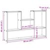 vidaXL Wandregal Wei&szlig; 99 x 15 x 60 cm Holzwerkstoff